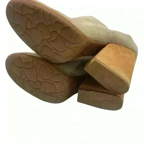 KORK-EASE Challis Women’s  Mustang Gray Suede Chunky Heel Mules 10 M/ 42 - Picture 10 of 12